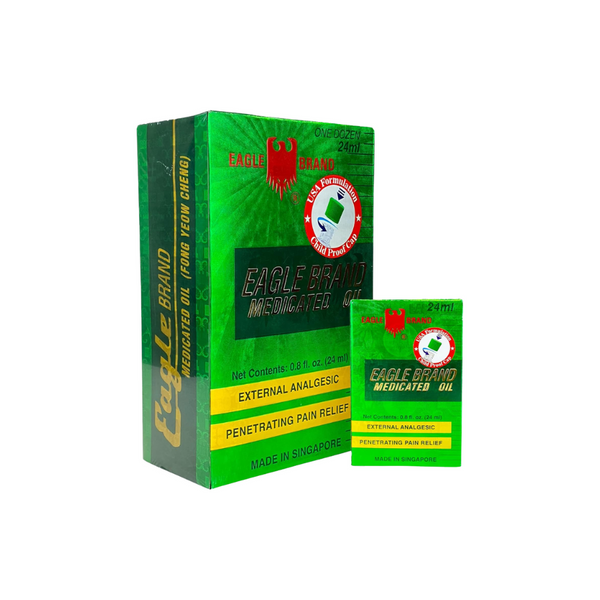 1 Lốc (12 Chai) Eagle Brand Natural Medicated Oil – 24ml/Chai (0.8 oz)